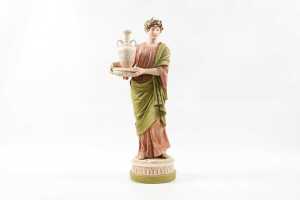 Royal Dux bisque porcelain classical figure