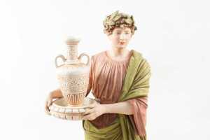 Royal Dux bisque porcelain classical figure - 2