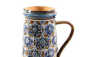 Victorian Doulton Lambeth stoneware lemonade jug, 1879 - 2
