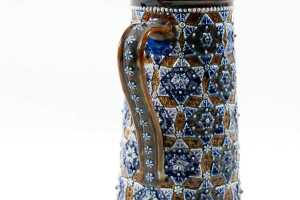 Victorian Doulton Lambeth stoneware lemonade jug, 1879 - 4