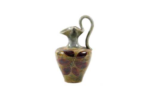 Royal Doulton Lambeth 'Natural Foliage Ware' stoneware jug by Florrie Jones