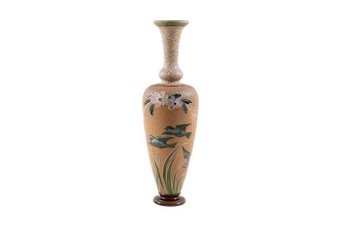 Doulton Lambeth stoneware vase by Frank A. Butler