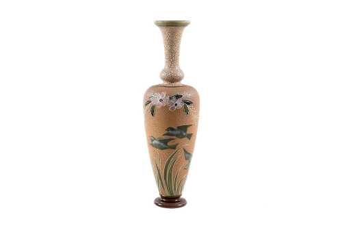 Doulton Lambeth stoneware vase by Frank A. Butler