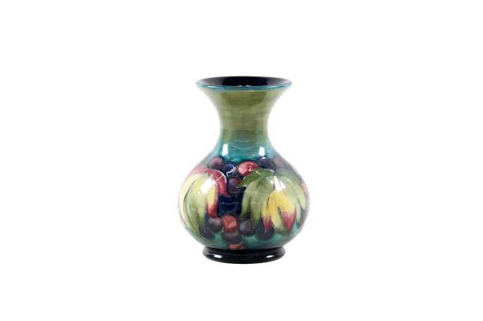 Moorcroft 'Leaves and Berry' pottery vase