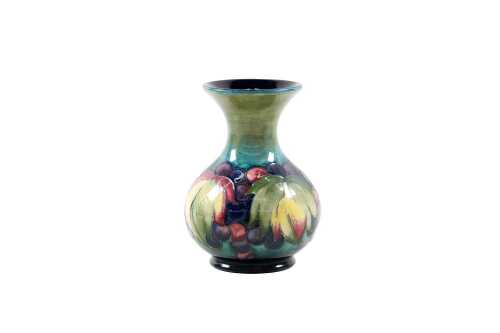 Moorcroft 'Leaves and Berry' pottery vase