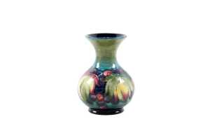 Moorcroft 'Leaves and Berry' pottery vase