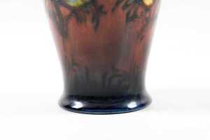 Moorcroft flambe 'Anemone' on graduated red to blue ground pottery vase - 3