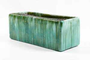 John Campbell drip glaze pottery planter - 3