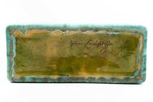 John Campbell drip glaze pottery planter - 4