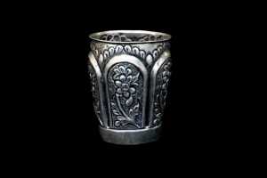 Set of 4 silver cups, weight 335g - 2