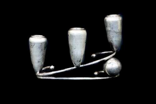 Modernist Mexican sterling silver candelabra. 464g