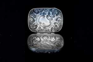 Edwardian English sterling silver box, weight 113g - 3