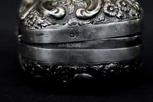 Edwardian English sterling silver box, weight 113g - 4