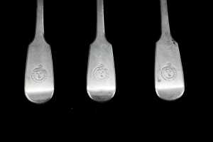 Set of six Victorian English sterling silver spoons, weight 302g - 3