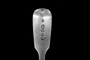 Set of six Victorian English sterling silver spoons, weight 302g - 4