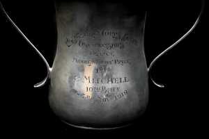 English sterling silver post WWI Australian Corps Boxing Championships twin handled trophy - 2