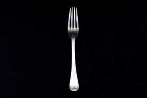 Victorian English sterling silver knife, fork and spoon set, weight 100g - 2