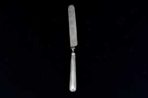 Victorian English sterling silver knife, fork and spoon set, weight 100g - 4