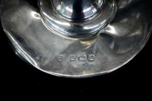 Three antique English sterling silver mounted dressing table items - 5