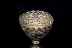 Two silver egg cups, weight 77g - 3