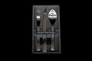 Georg Jensen Jean Nouvel 3-piece stainless steel cutlery setting for one person - 2