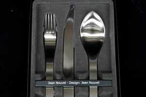 Georg Jensen Jean Nouvel 3-piece stainless steel cutlery setting for one person - 3