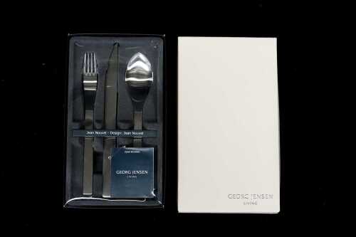 Georg Jensen Jean Nouvel 3-piece stainless steel cutlery setting for one person