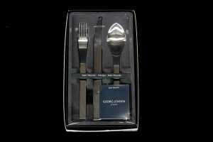 Georg Jensen Jean Nouvel 3-piece stainless steel cutlery setting for one person - 2