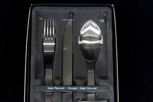 Georg Jensen Jean Nouvel 3-piece stainless steel cutlery setting for one person - 3