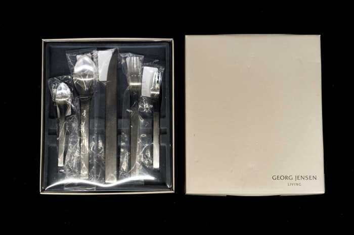 Georg Jensen Jean Nouvel 5-piece stainless steel cutlery setting for one person
