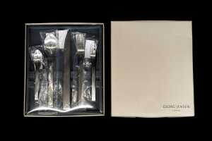 Georg Jensen Jean Nouvel 5-piece stainless steel cutlery setting for one person