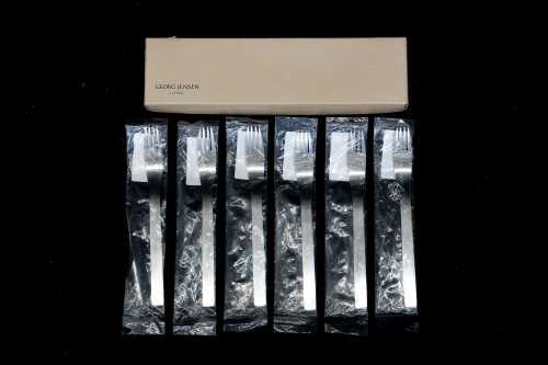 Georg Jensen Jean Nouvel stainless steel entree forks for six