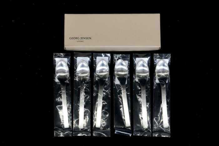 Georg Jensen Jean Nouvel stainless steel teaspoons for six