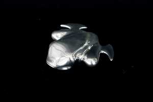 Georg Jensen Steve McGugen letter opener and Henning Koppel stainless steel frog paperweight - 3