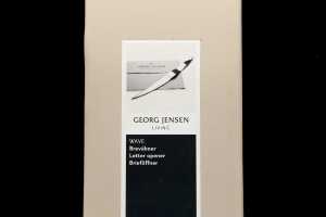Georg Jensen Steve McGugen letter opener and Henning Koppel stainless steel frog paperweight - 4