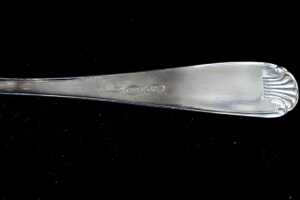 Italian 800 silver set of six teaspoons. 95g weight. - 4