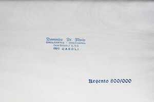 Italian 800 silver set of six teaspoons. 95g weight. - 5