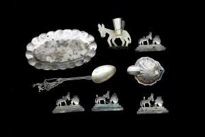 Group of Mexican sterling silver items, weight 102g