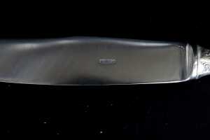 Russian Soviet 875 silver flatware service for six, weight 1071g excluding knives - 4