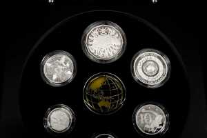 2008 Year fine silver proof six-coin set, 61.62 grams - 2