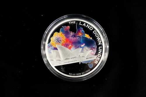 The Land Down Under 2013 $10 silver proof coin, 10oz