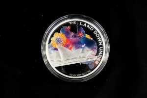 The Land Down Under 2013 $10 silver proof coin, 10oz