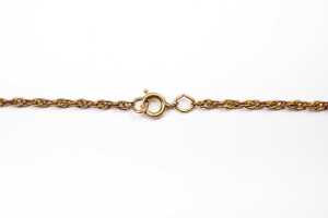 A garnet and peridot pendant and necklace in 9 carat yellow gold - 4