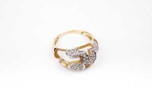 A dress ring in 9 carat yellow gold - 2