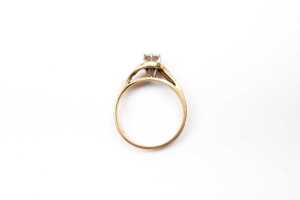 A diamond ring in 18 carat yellow gold - 4