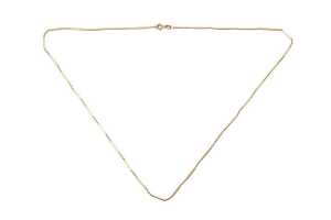 An Italian fancy link necklace in 9 carat yellow gold - 3