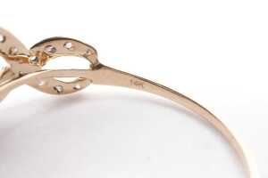 An amethyst and diamond ring in 14 carat yellow gold - 5
