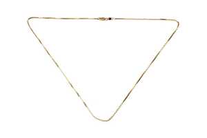 A box link chain in 9 carat yellow gold - 3