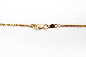 A box link chain in 9 carat yellow gold - 4