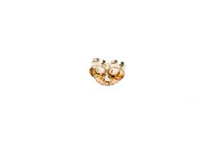 A pair of citrine and diamond earrings in 9 carat yellow gold - 4